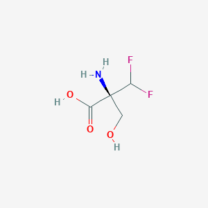 molecular formula C4H7F2NO3 B065890 2-(Difluoromethyl)-L-serine CAS No. 182998-58-9