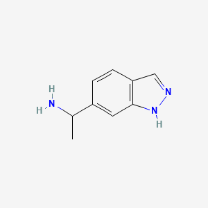 molecular formula C9H11N3 B6589035 1-(1H-indazol-6-yl)ethan-1-amine CAS No. 1159511-32-6