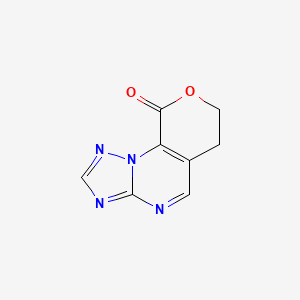 molecular formula C8H6N4O2 B6590254 6,7-dihydro-9H-pyrano[4,3-e][1,2,4]triazolo[1,5-a]pyrimidin-9-one CAS No. 1000932-07-9