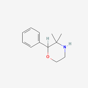 molecular formula C12H17NO B6590281 3,3-Dimethyl-2-phenylmorpholine CAS No. 1013-66-7