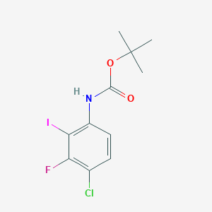 molecular formula C11H12ClFINO2 B6590289 Tert-butyl (4-chloro-3-fluoro-2-iodophenyl)carbamate CAS No. 1018450-35-5