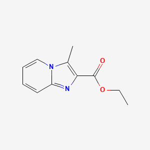 molecular formula C11H12N2O2 B6590345 Ethyl 3-methylimidazo[1,2-a]pyridine-2-carboxylate CAS No. 1038828-20-4
