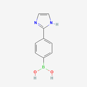 molecular formula C9H9BN2O2 B6590353 (4-(1H-Imidazol-2-yl)phenyl)boronic acid CAS No. 1040848-01-8