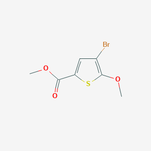 molecular formula C7H7BrO3S B6590363 Methyl 4-bromo-5-methoxythiophene-2-carboxylate CAS No. 1047630-22-7