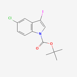 molecular formula C13H13ClINO2 B6590369 叔丁基-5-氯-3-碘-1H-吲哚-1-羧酸酯 CAS No. 1048039-49-1