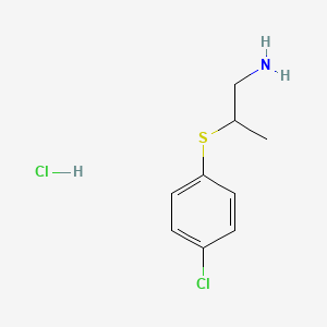 molecular formula C9H13Cl2NS B6590377 2-((4-Chlorophenyl)thio)propan-1-amine hydrochloride CAS No. 104864-10-0