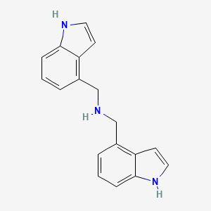 molecular formula C18H17N3 B6590403 1-(1H-indol-4-yl)-N-(1H-indol-4-ylmethyl)methanamine CAS No. 1060796-59-9