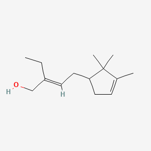 molecular formula C14H24O B6590408 2-Ethyl-4-(2,2,3-trimethylcyclopent-3-en-1-yl)but-2-en-1-ol CAS No. 106185-75-5