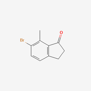 molecular formula C10H9BrO B6590423 6-Bromo-7-methyl-2,3-dihydro-1H-inden-1-one CAS No. 1071727-49-5