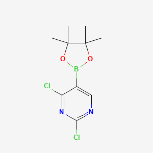 molecular formula C10H13BCl2N2O2 B6590429 2,4-Dichloro-5-(4,4,5,5-tetramethyl-1,3,2-dioxaborolan-2-YL)pyrimidine CAS No. 1073354-24-1