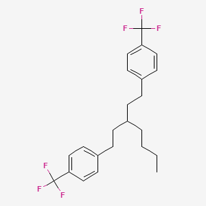 molecular formula C23H26F6 B6590437 4,4'-(3-Butylpentane-1,5-diyl)bis((trifluoromethyl)benzene) CAS No. 1076197-62-0
