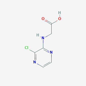 molecular formula C6H6ClN3O2 B6590448 Glycine, N-(3-chloro-2-pyrazinyl)- CAS No. 1080650-25-4