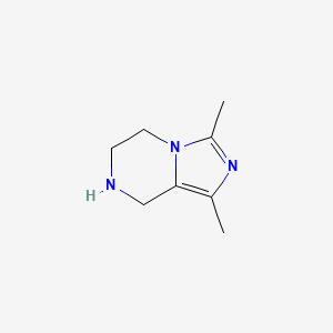 molecular formula C8H13N3 B6590467 1,3-二甲基-5,6,7,8-四氢咪唑并[1,5-a]哒嗪 CAS No. 1083317-78-5