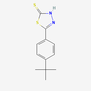 molecular formula C12H14N2S2 B6590473 5-(4-(tert-Butyl)phenyl)-1,3,4-thiadiazole-2(3H)-thione CAS No. 108413-67-8