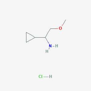 molecular formula C6H14ClNO B6590532 1-Cyclopropyl-2-methoxyethanamine hydrochloride CAS No. 1095431-18-7