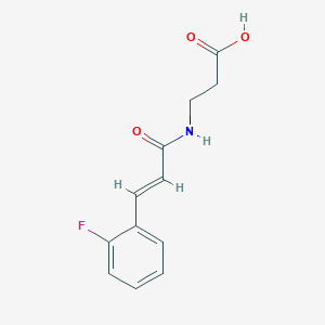 molecular formula C12H12FNO3 B6590543 3-{[(2E)-3-(2-fluorophenyl)prop-2-enoyl]amino}propanoic acid CAS No. 1098380-51-8