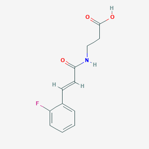 molecular formula C12H12FNO3 B6590543 3-{[(2E)-3-(2-氟苯基)丙-2-烯酰基]氨基}丙酸 CAS No. 1098380-51-8