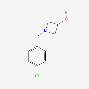 molecular formula C10H12ClNO B6590549 1-(4-氯苄基)氮杂环丁-3-醇 CAS No. 111043-50-6