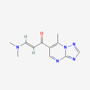 molecular formula C11H13N5O B6590612 (E)-3-(dimethylamino)-1-(7-methyl-[1,2,4]triazolo[1,5-a]pyrimidin-6-yl)prop-2-en-1-one CAS No. 1144486-32-7