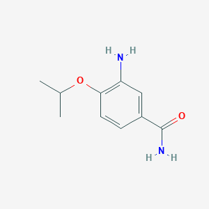 molecular formula C10H14N2O2 B6590618 3-Amino-4-isopropoxybenzamide CAS No. 1153956-60-5