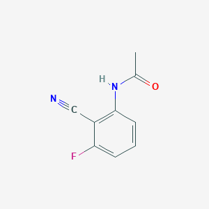 molecular formula C9H7FN2O B6590623 N-(2-氰基-3-氟苯基)乙酰胺 CAS No. 1155146-72-7