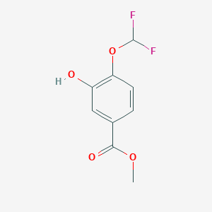 molecular formula C9H8F2O4 B6590627 4-(二氟甲氧基)-3-羟基苯甲酸甲酯 CAS No. 1159429-52-3