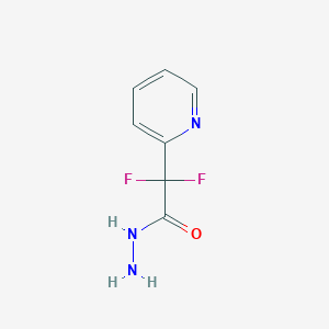 molecular formula C7H7F2N3O B6590632 2,2-Difluoro-2-(pyridin-2-yl)acetohydrazide CAS No. 1159512-41-0