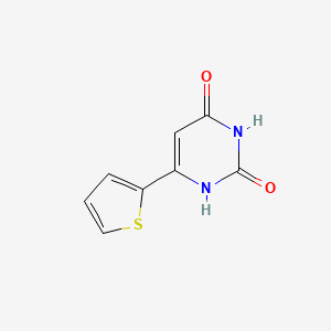 molecular formula C8H6N2O2S B6590633 6-(thiophen-2-yl)pyrimidine-2,4(1H,3H)-dione CAS No. 116137-75-8