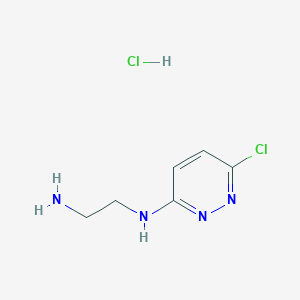 molecular formula C6H10Cl2N4 B6590663 N-(2-aminoethyl)-6-chloropyridazin-3-amine hydrochloride CAS No. 1170048-20-0