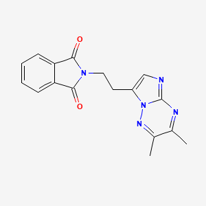 molecular formula C17H15N5O2 B6590670 2-[2-(2,3-dimethylimidazo[1,2-b][1,2,4]triazin-7-yl)ethyl]-1H-isoindole-1,3(2H)-dione CAS No. 1170459-36-5