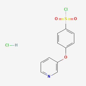 molecular formula C11H9Cl2NO3S B6590686 4-(吡啶-3-氧基)苯-1-磺酰氯盐酸盐 CAS No. 1171901-60-2