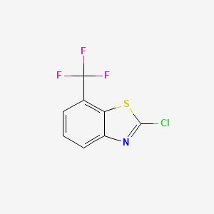 molecular formula C8H3ClF3NS B6590710 2-Chloro-7-(trifluoromethyl)benzo[d]thiazole CAS No. 1175277-66-3