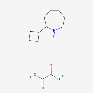 molecular formula C12H21NO4 B6590716 2-Cyclobutylazepane oxalate CAS No. 915402-15-2
