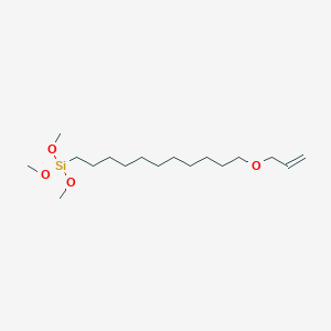 molecular formula C17H36O4Si B6590775 烯丙氧基十一烷基三甲氧基硅烷 CAS No. 1196453-35-6