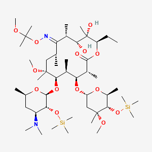 molecular formula C48H94N2O14Si2 B6590783 6-O-Methyl-2',4''-bis-O-(trimethylsilyl)erythromycin 9-[O-(1-ethoxy-1-methylethyl)oxime] CAS No. 119699-81-9