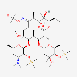 molecular formula C48H94N2O14Si2 B6590783 6-O-甲基-2',4''-双-O-(三甲基甲硅烷基)红霉素 9-[O-(1-乙氧基-1-甲基乙基)肟] CAS No. 119699-81-9