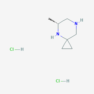 molecular formula C7H16Cl2N2 B6590793 (R)-5-Methyl-4,7-diazaspiro[2.5]octane dihydrochloride CAS No. 1199792-83-0