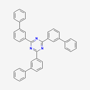 molecular formula C39H27N3 B6590796 2,4,6-Tris(biphenyl-3-yl)-1,3,5-triazine CAS No. 1201800-83-0