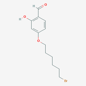 molecular formula C13H17BrO3 B6590826 4-((6-溴己基)氧基)-2-羟基苯甲醛 CAS No. 1207448-58-5