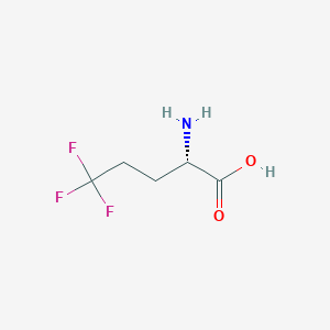 molecular formula C5H8F3NO2 B6590922 (S)-2-Amino-5,5,5-trifluoropentanoic acid CAS No. 122565-28-0