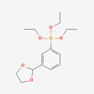 molecular formula C15H24O5Si B6590928 2-(3-Triethoxysilylphenyl)-1,3-dioxolane CAS No. 1227828-43-4