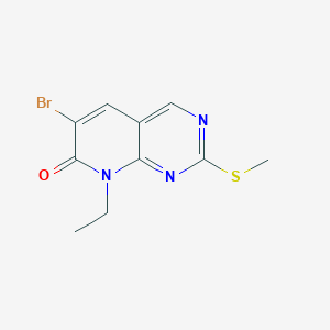 6-Bromo-8-ethyl-2-methylsulfanylpyrido[2,3-d]pyrimidin-7-one