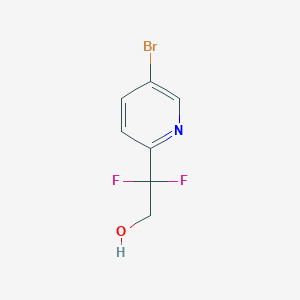 molecular formula C7H6BrF2NO B6590955 2-Pyridineethanol, 5-bromo-beta,beta-difluoro- CAS No. 1236001-15-2