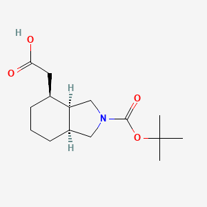 Racemic-2-((3aR,4S,7aS)-2-(tert-butoxycarbonyl)octahydro-1H-isoindol-4-yl)acetic acid