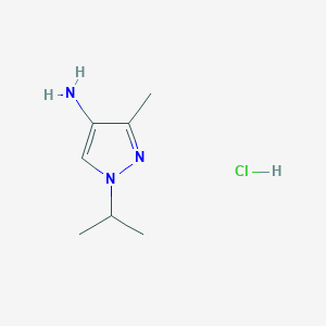 molecular formula C7H14ClN3 B6591020 1-异丙基-3-甲基-1H-吡唑-4-胺盐酸盐 CAS No. 1257554-91-8