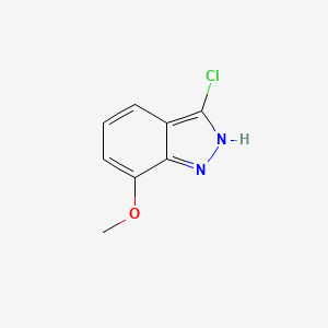 molecular formula C8H7ClN2O B6591061 3-Chloro-7-methoxy-1H-indazole CAS No. 1260758-52-8