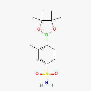 molecular formula C13H20BNO4S B6591074 3-Methyl-4-(4,4,5,5-tetramethyl-1,3,2-dioxaborolan-2-yl)benzenesulfonamide CAS No. 1261295-07-1