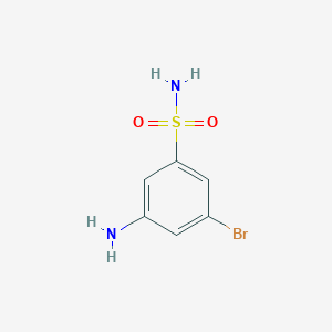 molecular formula C6H7BrN2O2S B6591086 3-氨基-5-溴苯-1-磺酰胺 CAS No. 1261817-84-8