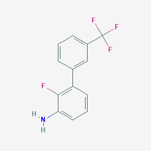 molecular formula C13H9F4N B6591091 2-Fluoro-3-[3-(trifluoromethyl)phenyl]aniline CAS No. 1261874-59-2