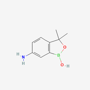molecular formula C9H12BNO2 B6591109 6-amino-3,3-dimethylbenzo[c][1,2]oxaborol-1(3H)-ol CAS No. 1266320-01-7